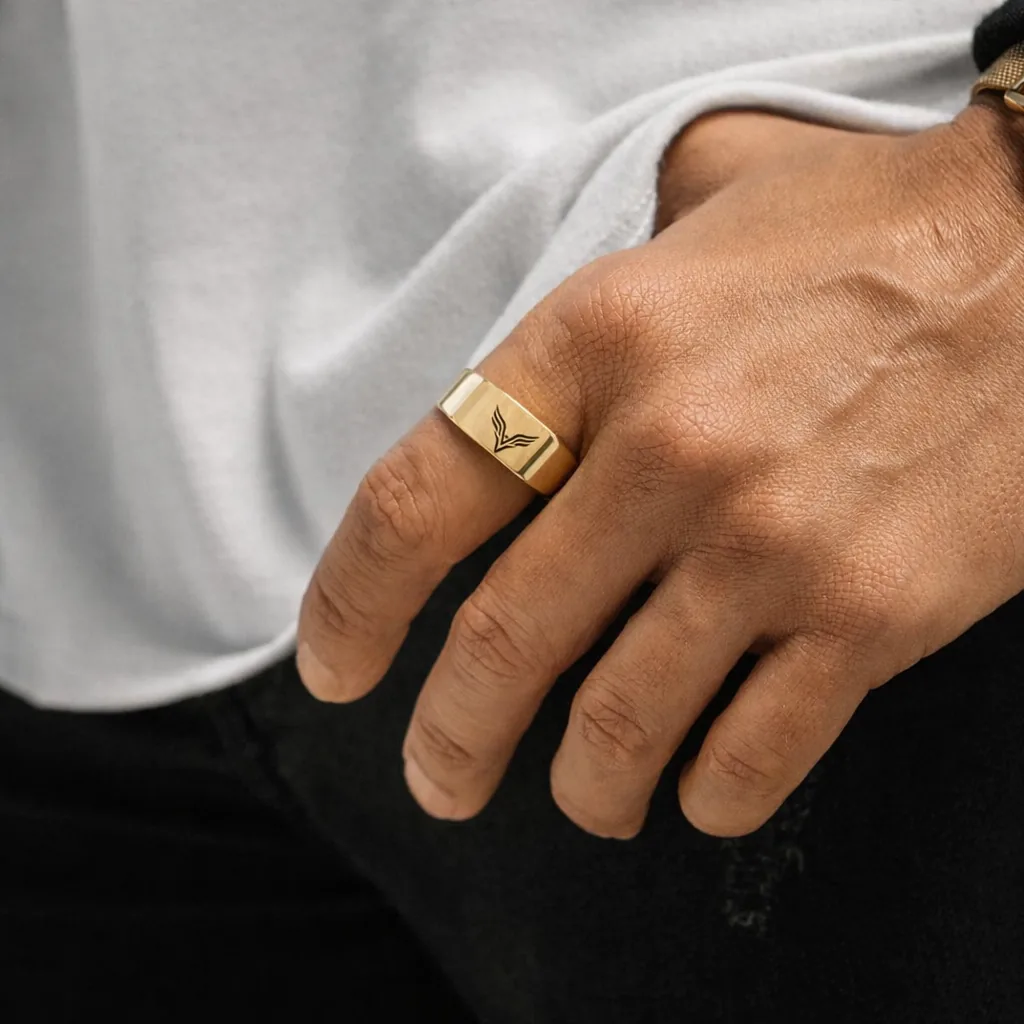 Mani che indossano un anello VELVI